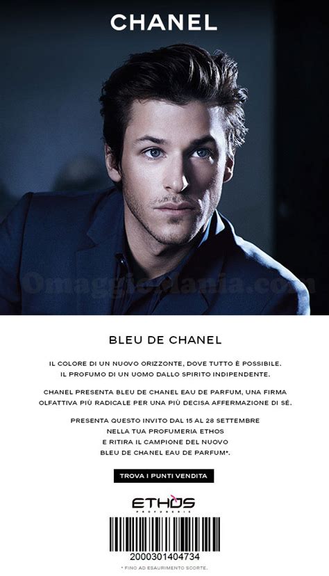 Campione omaggio del profumo Bleu de Chanel